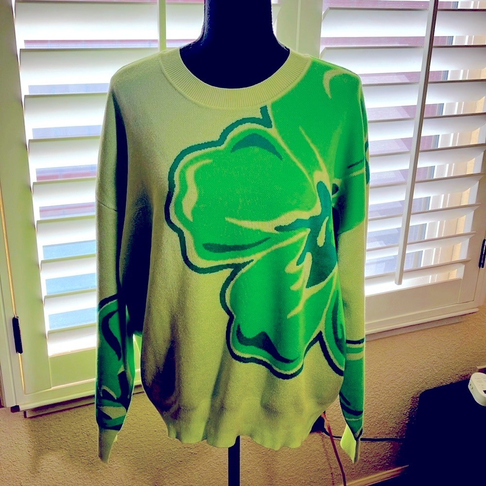 💚👚Jaclyn Smith Shades of Green Rayon/Poly Sweater With Long Sleeves Size XL
